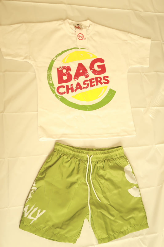 BAG CHASERS SHORTS SET (GREEN)